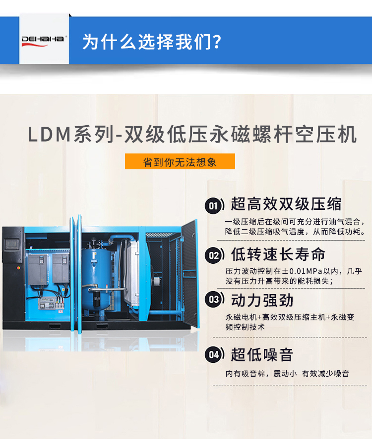 DM系列-雙級(jí)壓縮空壓機(jī)